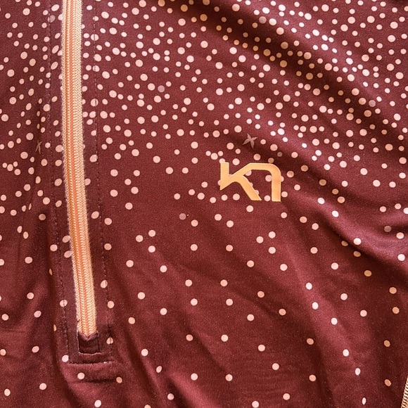 Kari Traa Meteor Half Zip Pullover Base Layer Red Pink Burgundy Golf - Picture 7 of 11